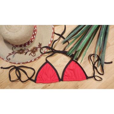 Imagem de Top cortininha canelado - Bella Carioca, Vermelho, M
