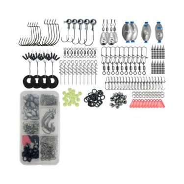 Imagem de Kit De Pesca Profissional 170-410 Peças: Caixa De Pesca Com Anzóis, Ch