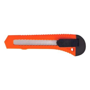 Imagem de Estilete 18mm Laranja Famastil Lâmina Fixa Com Trava