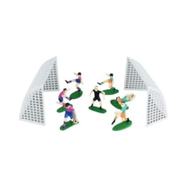 Imagem de Decorações Para Bolos De Aniversário De Futebol Infantil, Topper De Cu