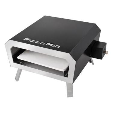 Imagem de Forno De Pizza A Gás Com Pedra Pizza Mia Inox 430 Assa Em 2 Minutos