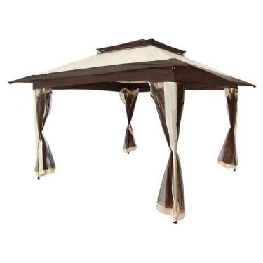 Imagem de Gazebo Dobrável Elegant 3,60mx3,60m Oxford Bege 330200 Bel - Belfix