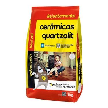 Imagem de Rejunte para Cerâmicas Corda Fácil Mistura e Aplicação Flexível Quartzolit 15KG