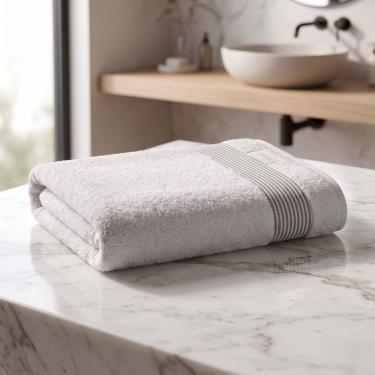 Imagem de Toalha de Rosto Tomie 46x80CM 100% Algodão 470g-m2 Macia e Absorvente LM Peter