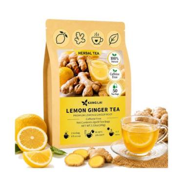 Imagem de Chá AISDWH Limão e Gengibre 50 Saquinhos Sem Cafeína