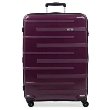 Imagem de Mala Grande Polipropileno 4 Rodas SwissOne Montreux Roxo, G