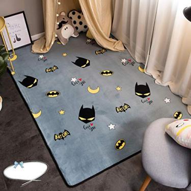 Imagem de Diumy Tapetes macios e respiráveis, tapete de pelúcia grosso para nariz, tapete antiderrapante para sala de estar tatame infantil - 190 x 190 cm