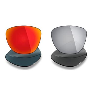 Imagem de Mryok 2 pares de lentes polarizadas de substituição para óculos de sol Oakley Frogskins – opções