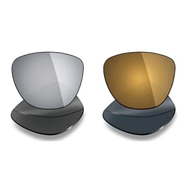 Imagem de Mryok 2 pares de lentes polarizadas de substituição para óculos de sol Oakley Frogskins – opções