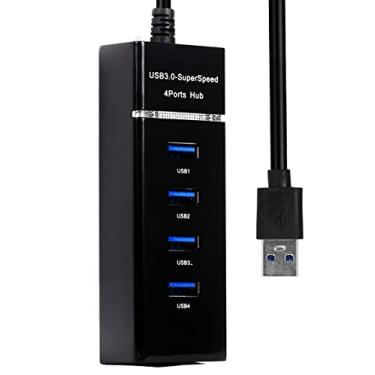Imagem de Hub Adaptador 4 Portas Usb 3.0 Expansor Régua 5Gbps com Led Indicador Pc Notebook