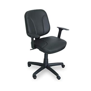 Imagem de Cadeira Giratória Diretor Operativa Couro Preto - Plaxmetal