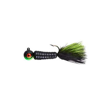 Imagem de Lindy Fuzz-E Grub Jigs - Preto/Chartreuse - 5 cm (2") - 3 g (LFEG336)