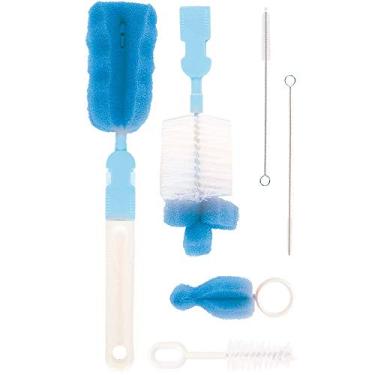 Imagem de Buba Kit Escovas Para Mamadeiras E Canudos Azul