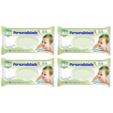 Imagem de Kit 4uni Toalha Umedecida Personalidade Baby