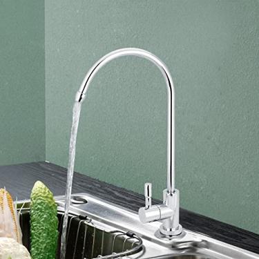 Imagem de filtragem de água de liga de zinco de 1/4",Torneira de filtro de água para cozinha, filtro de água potável de osmose reversa, para beber, cozinha de pia, limpeza