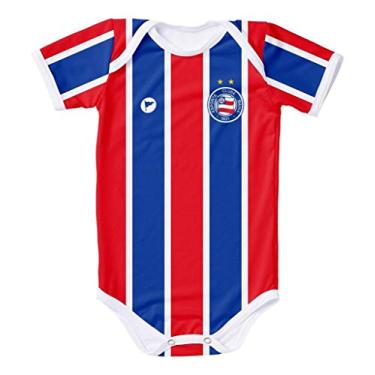 Imagem de Torcida Baby Body Bahia com Proteção UV Listrado Oficial