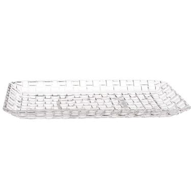 Imagem de Travessa Cristal Tress Transparente 25x13x2cm Lyor
