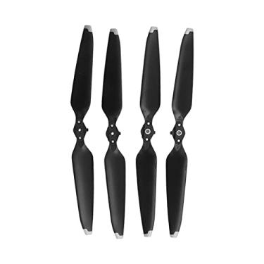 Imagem de Drone Propeller, Model Airplane Prop Blade Baixo consumo de energia Alta eficiência aerodinâmica para Mavic 3(Prata preta)