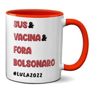 Imagem de Caneca Presente Criativo & SUS & Vacina & Fora Bolsonaro (Vermelha)