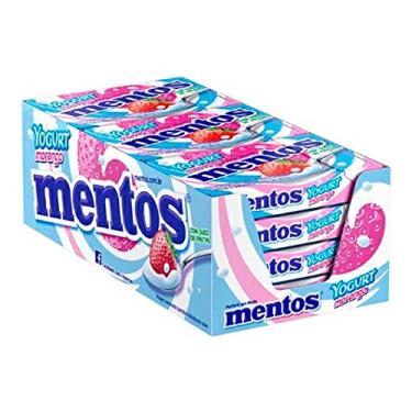 Imagem de Bala Mentos Slim Box Yogurte Morango c/12 - Perfetti