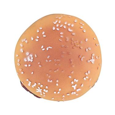 Imagem de GLOGLOW Brinquedos de hambúrguer para animais de estimação, hambúrguer para animais de estimação, brinquedos de mastigar para cães e filhotes