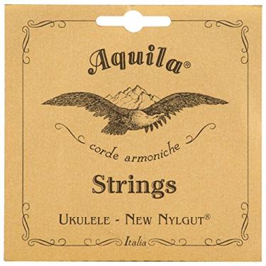 Imagem de Aquila Novas cordas de ukulele tenor Nylgut AQ-15 - feridas baixas G - 1 conjunto de 4