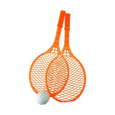 Imagem de Raquete Infantil C/ 2 Unidades E Bolinha Laranja Lugo RGL029