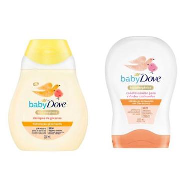 Imagem de Kit Shampoo Dove Baby Hidratação Glicerinada 200ml E Condicionador Hid