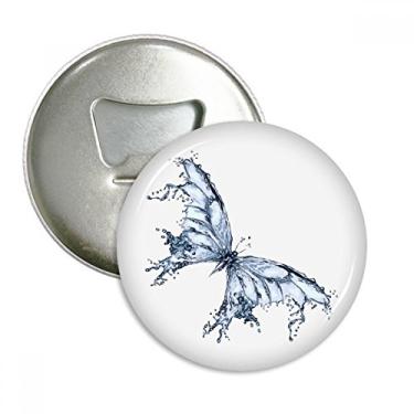 Imagem de Blue Butterfly Kite abridor de garrafas com ímã de geladeira emblema multifuncional