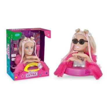Imagem de Brinquedo Infantil Boneca Barbie Styling Head Extra Com 12 Frases Matt