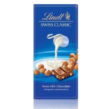 Imagem de Chocolate Lindt Swiss Classic Ao Leite Com Avelãs 100G