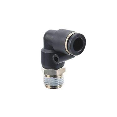 Imagem de KIT 5 COTOVELOS ENGATE RAPIDO MB PLASTICO MACHO GIRATORIO 3/8' X 1/4 NPT