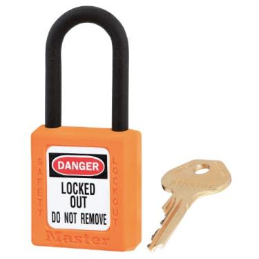 Imagem de MASTER LOCK Cadeado de bloqueio, KA, Laranja, 4 cm A, PK6