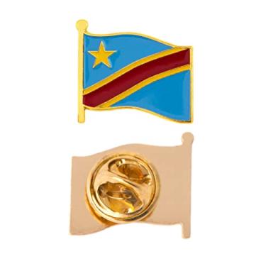 Imagem de Desert Cactus Broche de lapela do Congo Esmalte Country Feito de Metal Chapéu de Lembrança Masculino Feminino Patriótico (Broche de Bandeira de Onda), Waving Flag Lapel Pin, Metal, Sem pedras