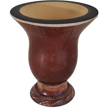 Imagem de Cuia de Chimarrão Lisa Tradição Gaúcha Porongo Natural Com Verniz