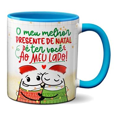 Imagem de Caneca Natal Flork Melhor Presente é Você ao Meu Lado (Azul)