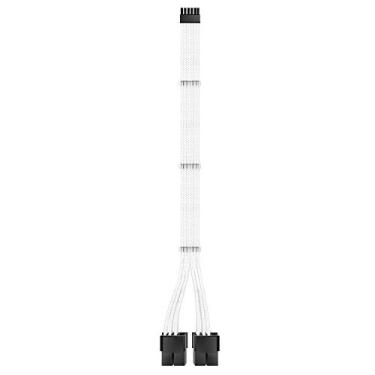 Imagem de EZDIY-FAB Cabo de extensão 3000 Série RTX de 12 pinos para Dual 8 pinos PCIe de 300 mm - Conector para NVIDIA Ampere GEFORCE RTX 3060ti 3070 3080 FE Funder Edition - Branco