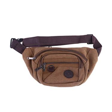 Imagem de Bolsa De Cinto Cintura De Caminhada Sacos De Cintura Portáteis Bolsa De Cintura Masculina Bolsa De Cintura Homem Bolsa Cintura Café Pochete Para Homens Zíper Bicicleta Masculino