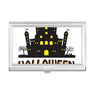 Imagem de Porta-cartões de visita The Brightly Lit Castle de Halloween