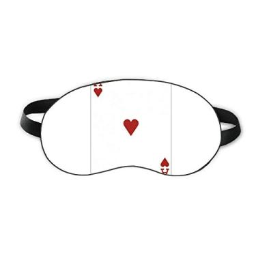 Imagem de Heart A Playing Cards Padrão Sleep Eye Shield Capa para sombra noturna macia