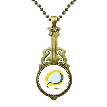 Imagem de DIYthinker Colar Alien Monster Cat in The Night do Universo com pingente de guitarra antiga