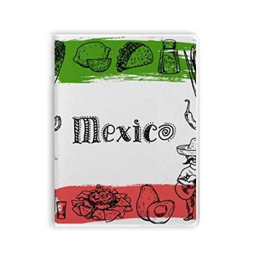 Imagem de Caderno de desenho de cacto Mexico Cuisine com capa de goma e diário