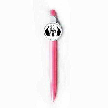 Imagem de Best Dog Mom Ever Citação DIY Design Rollerball Tip Blue Retrátil Caneta Escrever Papelaria