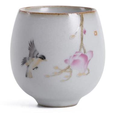 Imagem de PAYNAN 2 peças/lote de cerâmica xícara de chá retrô chinesa feita à mão de porcelana xícara de chá Home Teaware