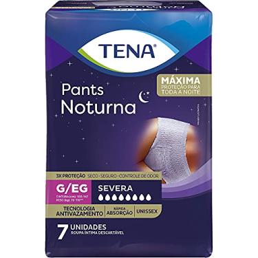 Imagem de Tena Pants Noturna, Roupa Íntima para Incontinência Urinária, G/EG - 7 unidades