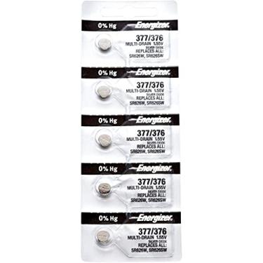 Imagem de Bateria Relogios 377 Energizer original kit com 5 uns