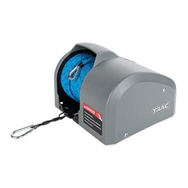 Imagem de TRAC -Outdoor Products Angler 30 AutoDeploy-G3 Guincho Elétrico Âncora – Âncoras de até 13,6 kg – Inclui 30,4 metros de Corda de Âncora Pré-Ferida com Uso (69004), Cinza, Normal
