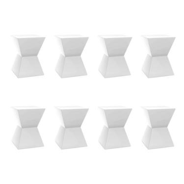 Imagem de Conjunto com 8 Bancos | Banquetas Nitro Branco