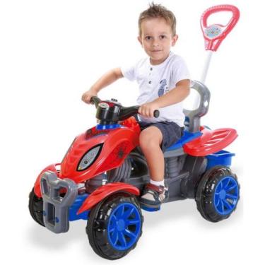 Imagem de Quadriciclo Passeio Pedal Grande Empurrador Spider - Maral Brinquedos