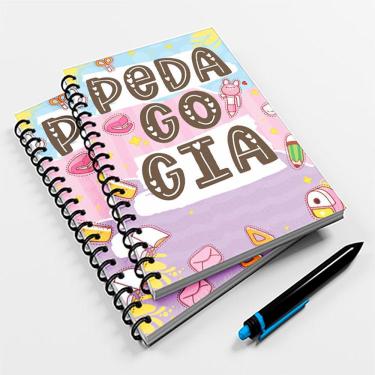 Imagem de Caderno Universitário Color 96fls Profissão Pedagogia